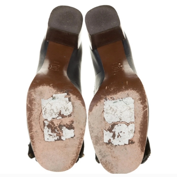 Tory Burch Leather Studded Oxford Pumps - Picture 3 of 5